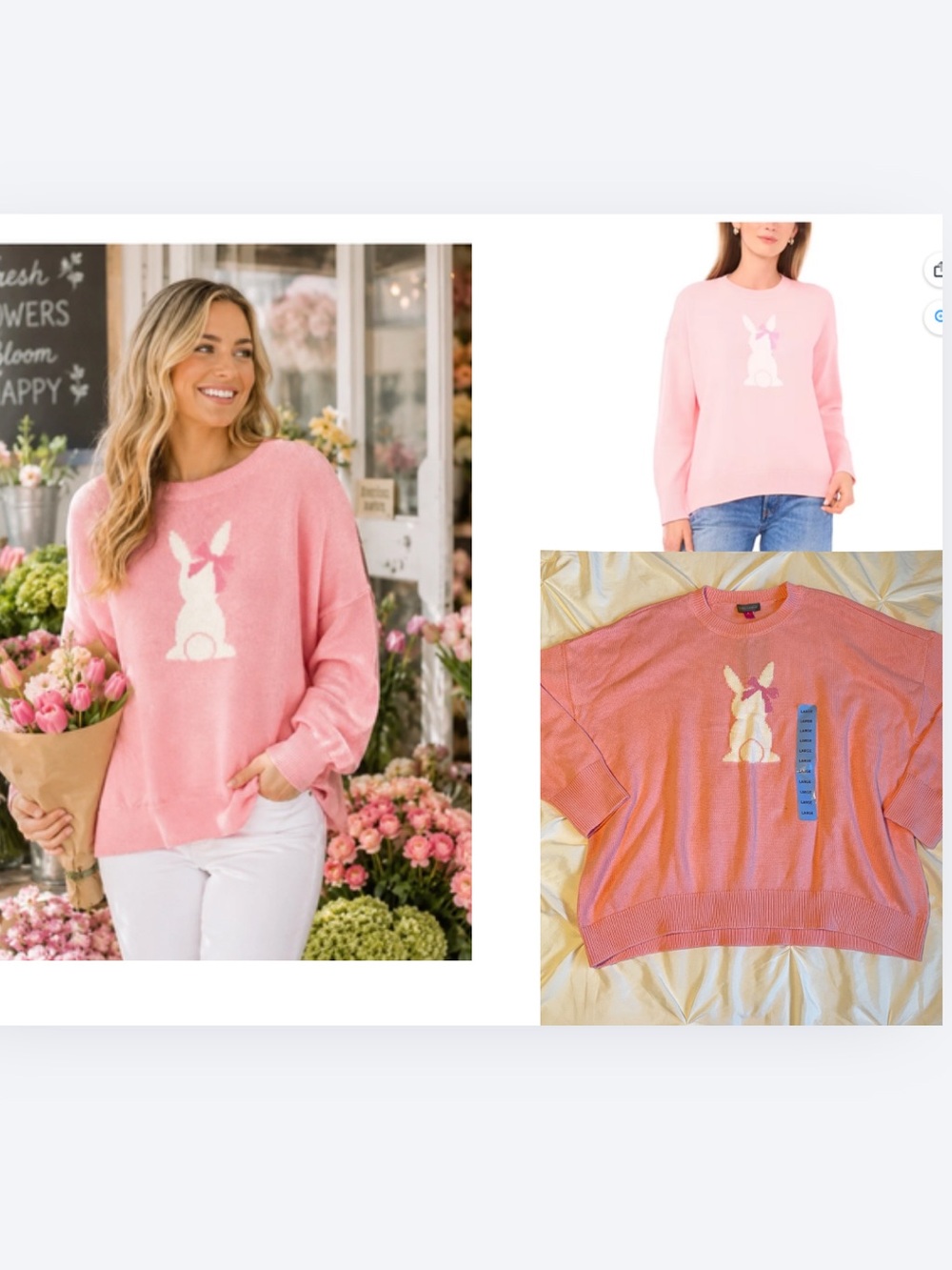 Vince Camuto Women's Easter Sweater.